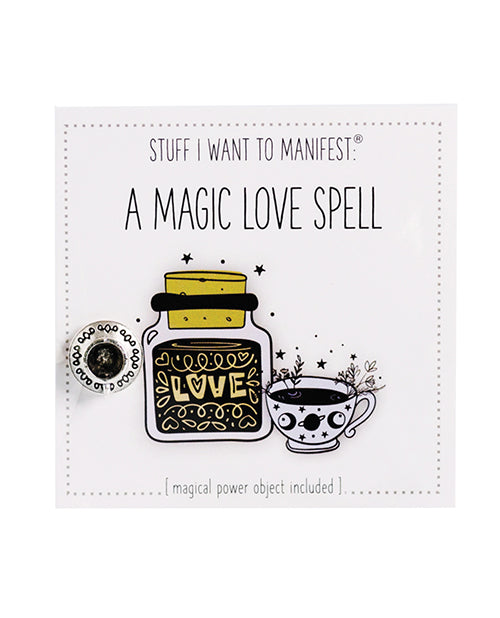Warm Human Bachelorette & Party Supplies Magic Love Spell Mini Card with Manifesting Charm for Positive Intentions