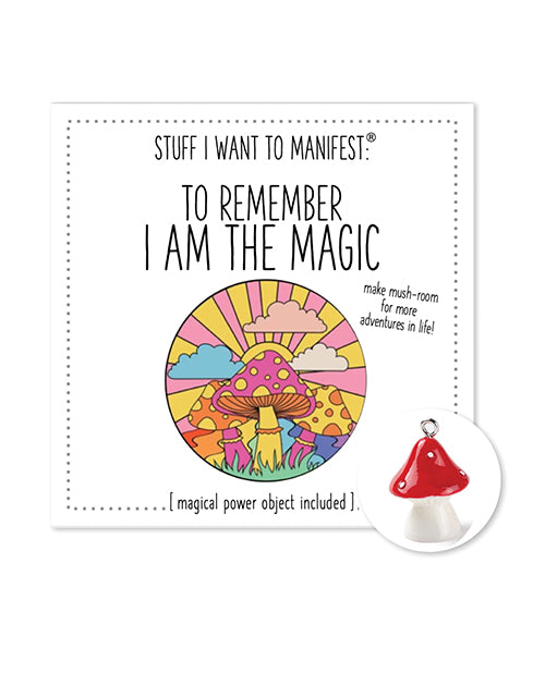 Warm Human Manifestation Mini Card & Magical Power Object with Inspirational Message for Bachelorette Gift