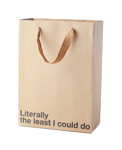 Wood Rocket Gift Bag Snarky Kraft Paper with Brown Ribbon for Bachelorette and Gag Gift Parties