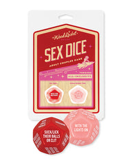 Wood Rocket Games for Romance & Couples Red 12-Sided Dice Set with Playful Prompts for Couples Game Nights