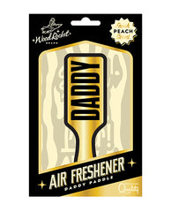 Wood Rocket Novelty Air Freshener Peach Scented Cardboard for Odor Removal in Cars or Lockers