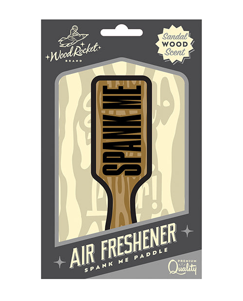 Wood Rocket Novelties Sandalwood Air Freshener with Spank Me Paddle Design for Freshening Cars and Closets