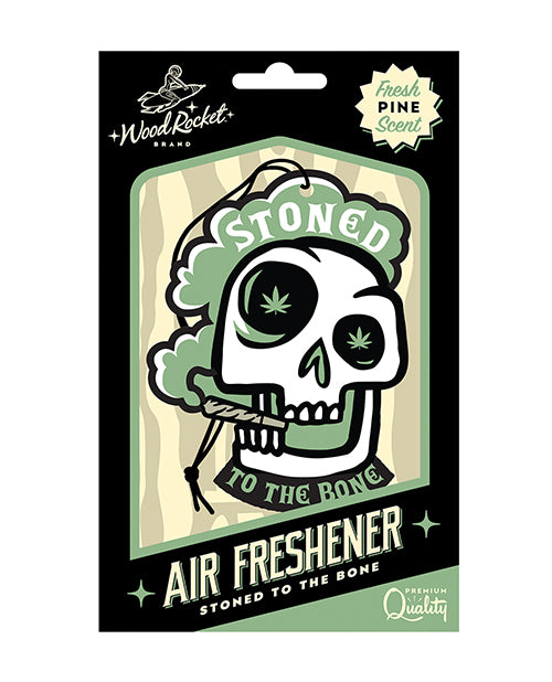Wood Rocket Novelty Air Freshener Skull Design Pine Scent for Fresh Odor Control