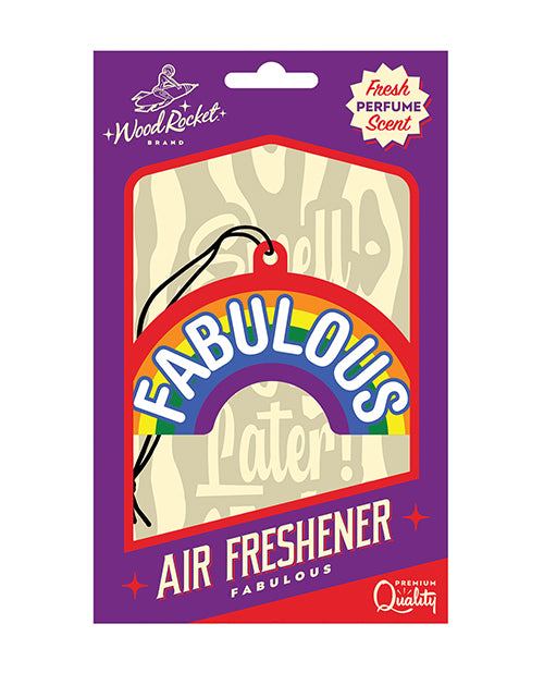 Wood Rocket Novelties Rainbow Air Freshener Perfume Scent Hanging String for Car or Locker Odor Removal