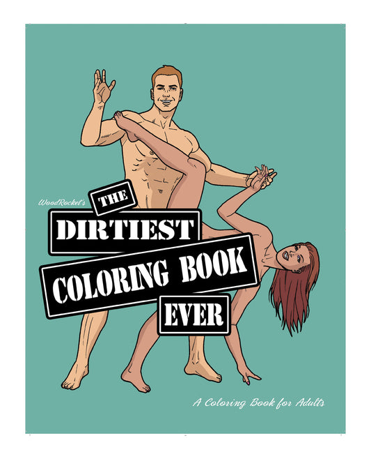 Wood Rocket Adult Coloring Book with Bold Humorous Illustrations for Entertaining Party Gift