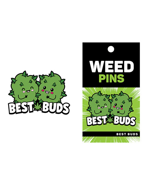 Wood Rocket Enamel Pin Best Buds Cannabis Buddy Design for Expressing 420 Pride and Personal Style