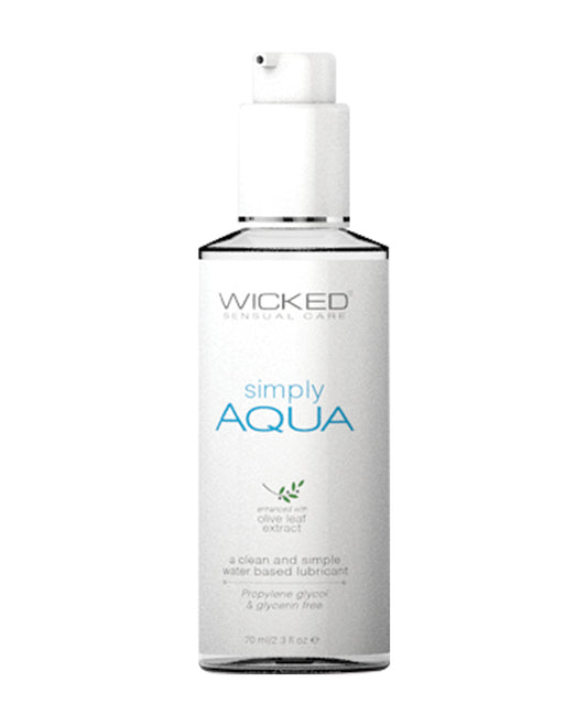 Wicked Sensual Care Lubricant Water-Based Formula Olive Leaf Extract for Comfort and Sensual Pleasure