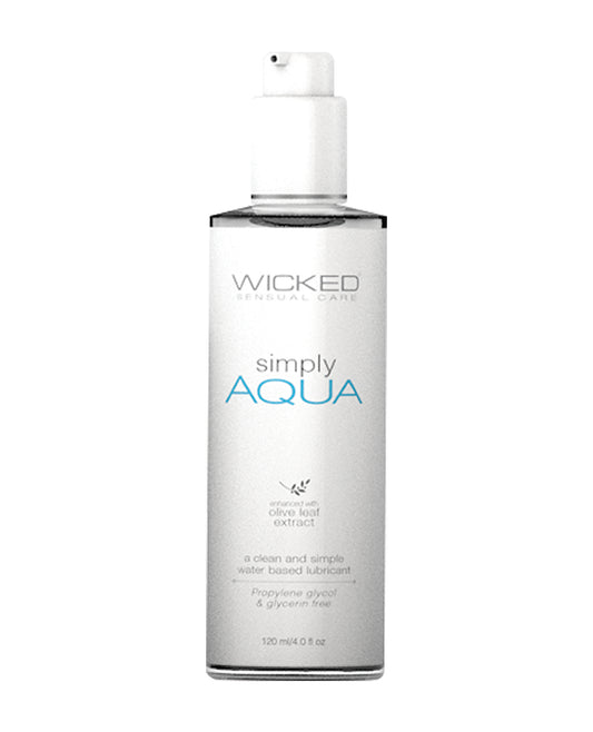 Wicked Sensual Care Lubricant Water-Based Vegan Paraben-Free with Olive Leaf Extract for Smooth Sensation