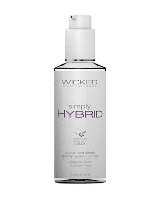 Wicked Sensual Care Hybrid Lubricant Creamy Texture Olive Leaf Extract for Intimate Comfort