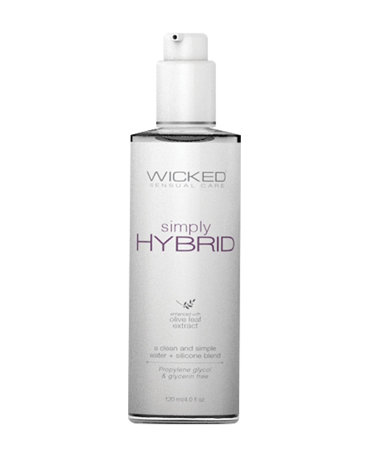 Wicked Sensual Care Lubricant Hybrid Formula Olive Leaf Extract for Long-lasting Personal Comfort