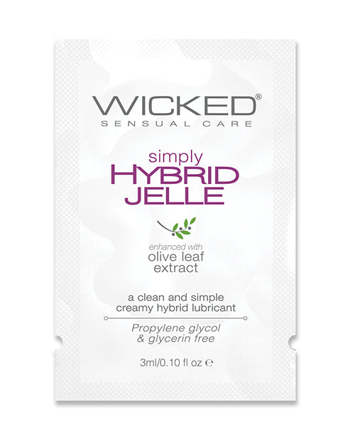 Wicked Sensual Care Lubricant Thick Water Silicone Blend Olive Leaf Extract for Comfort and Toy Compatibility