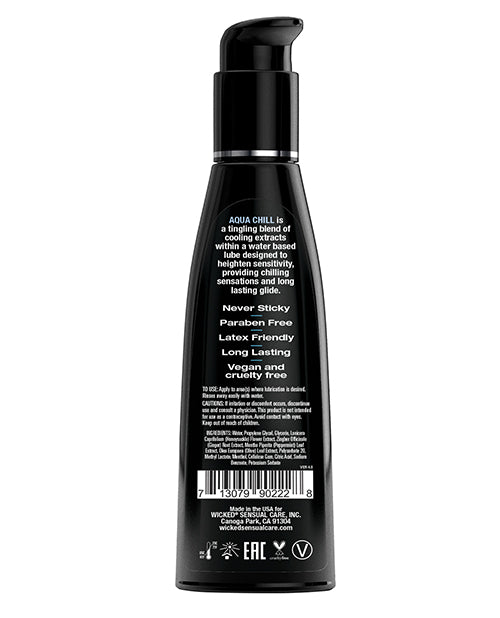 Aqua Chill Water Based Lubricant with Natural Cooling Ingredients
