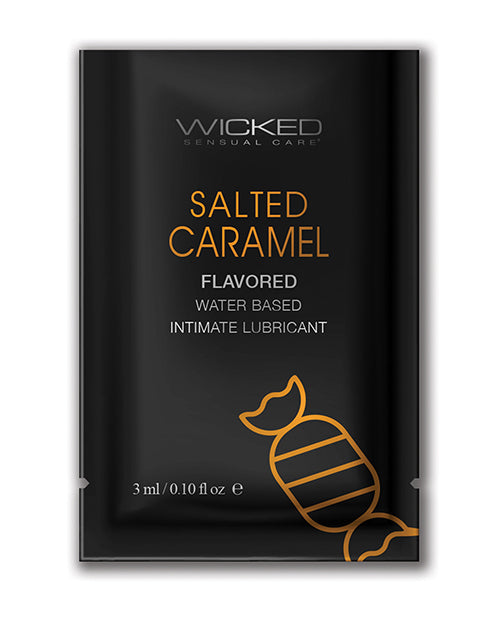 Wicked Sensual Care Lubricant Water Based Salted Caramel Flavor for Smooth Intimate Comfort