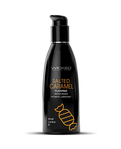 Wicked Sensual Care Lubricant Salted Caramel Flavor Water-Based Formula for Enhanced Oral Pleasure