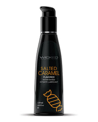 Wicked Sensual Care Lubricant Salted Caramel Flavor Water-Based Personal Lubricant for Oral Pleasure