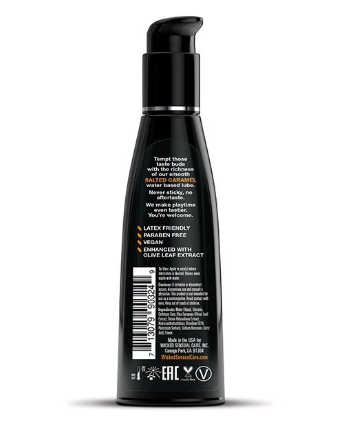 Wicked Sensual Care Aqua Salted Caramel Flavored Water-Based Lubricant, 4 oz