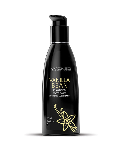 Wicked Sensual Care Lubricant Vanilla Bean Flavor Water-Based Formula for Enhanced Oral Pleasure