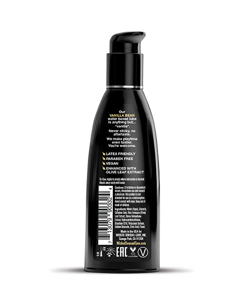 Wicked Aqua Vanilla Bean Water-Based Personal Lubricant 2 oz
