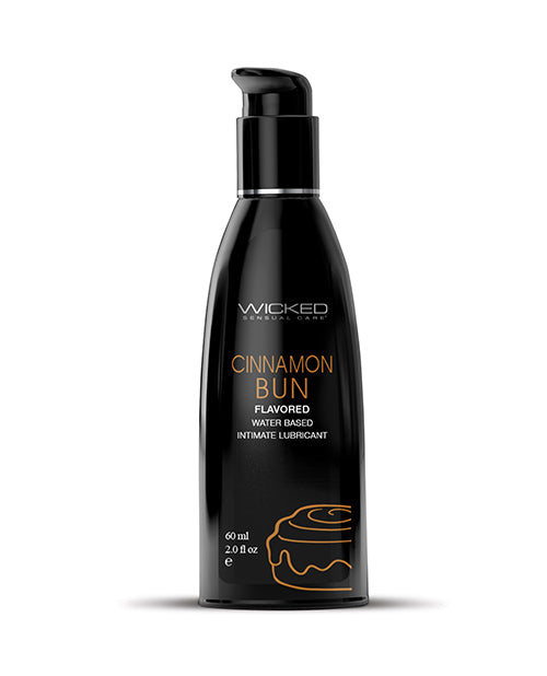 Wicked Sensual Care Lubricant Cinnamon Bun Flavor Water-Based Personal Lubricant for Oral Pleasure