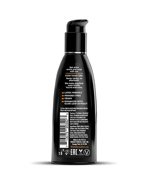 Cinnamon Bun Flavored Water-Based Personal Lubricant with Silky Finish