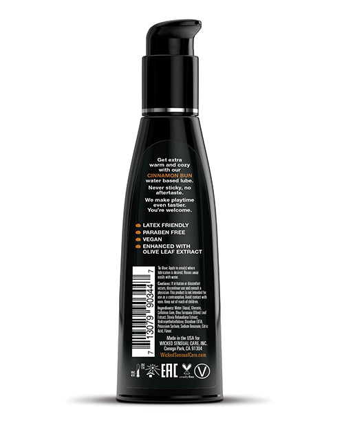 Wicked Sensual Care Cinnamon Bun Water-Based Lubricant 4 oz