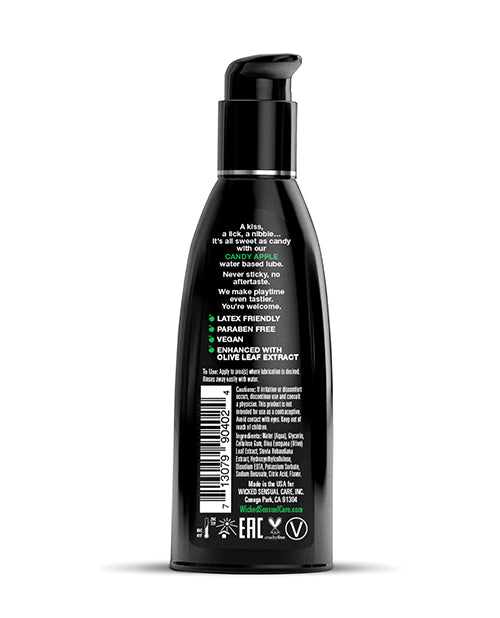 Wicked Sensual Care Aqua Lubricant – Candy Apple Flavored Water-Based