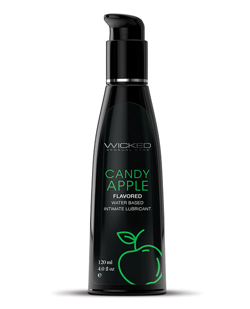 Wicked Sensual Care Lubricant Candy Apple Flavor Silky Water-Based for Oral Intimacy