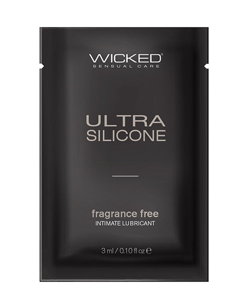 Wicked Sensual Care Lubricant Silicone Based Fragrance Free Travel Size for Smooth Long-Lasting Personal Comfort