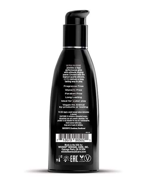 Ultra Silicone Based Lubricant – Fragrance Free 2 oz by Wicked Sensual Care