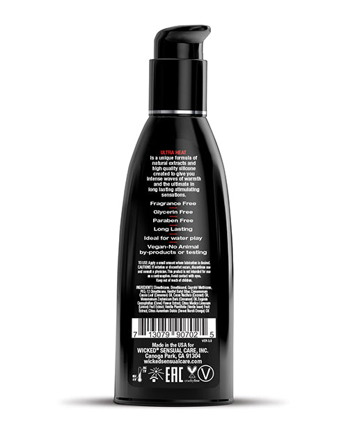 Ultra Heat Silicone Based Lubricant with Warming Sensation - 2 oz