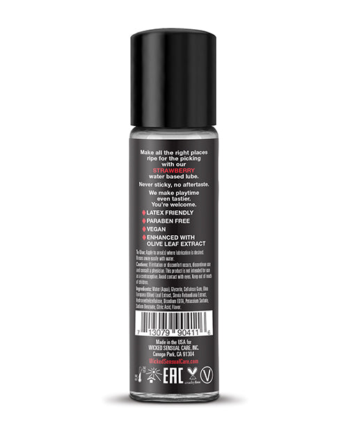 Wicked Sensual Care Aqua Strawberry Water-Based Lubricant 1 oz