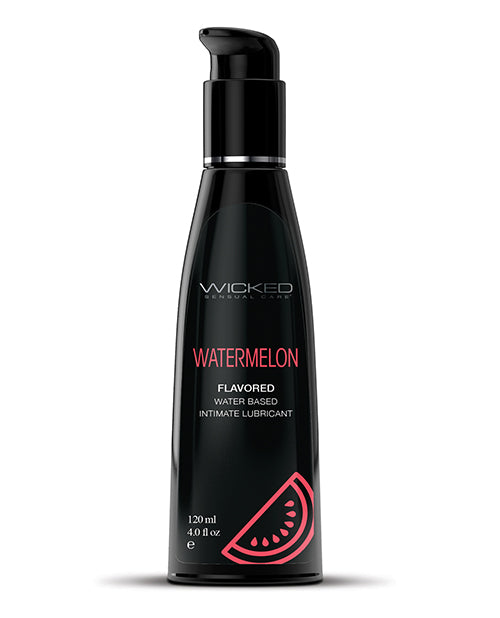 Wicked Sensual Care Lubricant Watermelon Flavored Water-Based Formula for Enhanced Oral Play