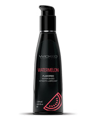 Wicked Sensual Care Lubricant Watermelon Flavored Water-Based Formula for Enhanced Oral Play