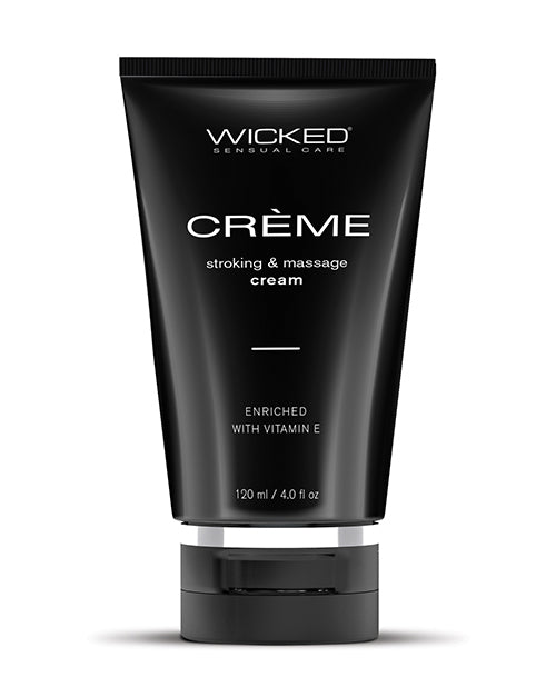 Wicked Sensual Care Lubricant Coconut and Almond Oil Vitamin E Enriched Cream for Nourishing Intimate Massage