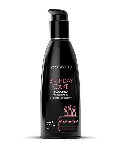 Wicked Sensual Care Lubricant Water-Based Birthday Cake Flavor Vegan Formula for Intimate Play