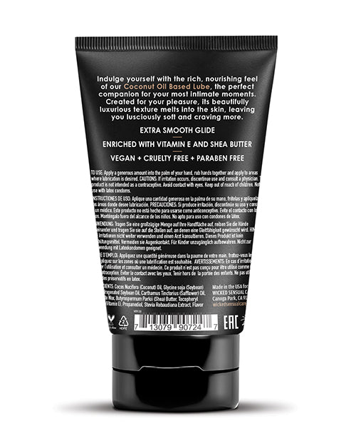 Wicked Sensual Care Coconut Oil Based Lube - 4 oz