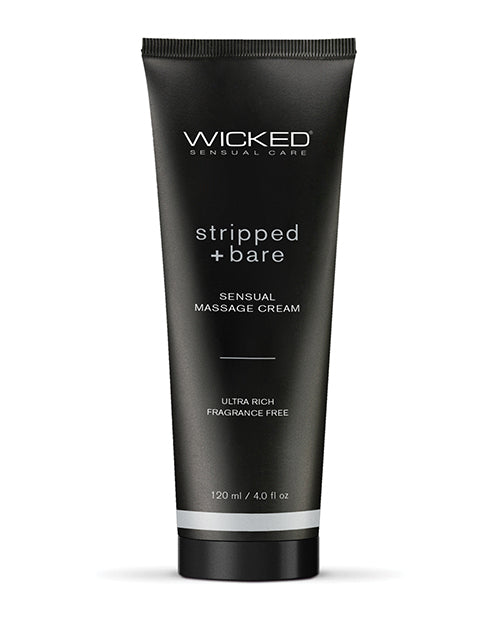 Wicked Sensual Care Massage Cream Fragrance-Free with Hydrating Oils and Vitamins for Nourished Skin