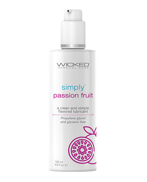 Wicked Sensual Care Lubricant Passion Fruit Flavor Water-Based Formula for Comfortable Intimate Use