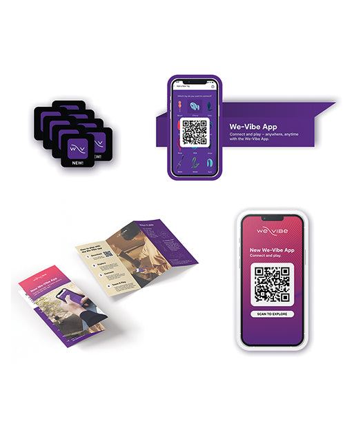 We-Vibe Merchandising Kit English Display Set with Printed Materials for Retail Promotion