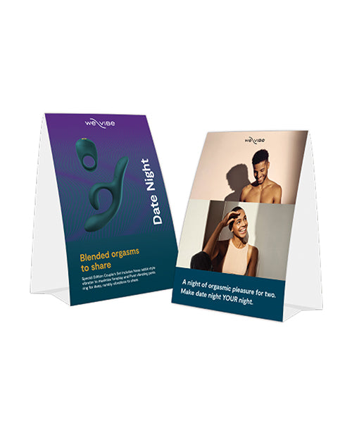 We-Vibe Special Edition Kit Tent Card with Elegant Design and Premium Products for Romantic Couples Experience