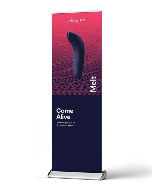 We-Vibe Roll-Up Banner Midnight Blue English Text Portable Display for Promotional Events