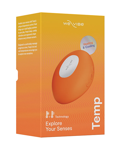We-Vibe Temp Tangerine Vibrator with Ergonomic Design