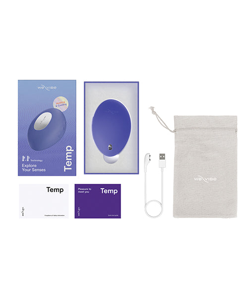We-Vibe Temp Lavender Blue Vibrator with Ergonomic Design