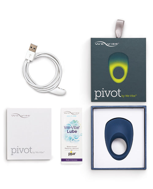 We-Vibe Pivot Blue Vibrating Penis Ring with Clitoral Stimulation