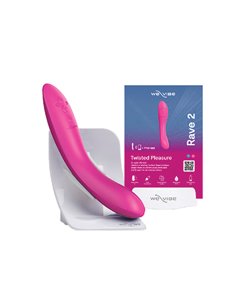 We-Vibe G-Spot Vibrator Rave 2 Ergonomic Shape Display Kit for Targeted Stimulation