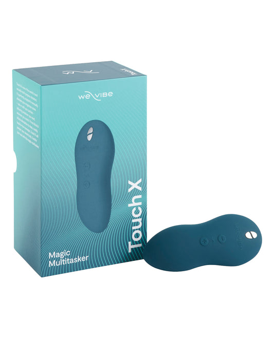 We-Vibe Touch X Vibrator Green Velvet Powerful Rumbly Vibrations Waterproof Design for Full Body Massage and Intimate Stimulation