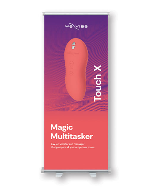 We-Vibe Roll-Up Banner with Tango X Graphics and Portable Design for Retail Promotion