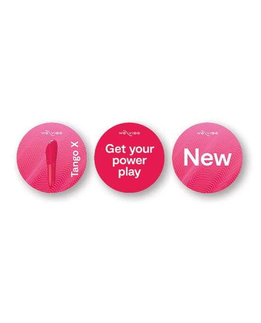 We-Vibe PROMO Tango X Decals with Bold Graphics and Durable Vinyl for Retail Promotions