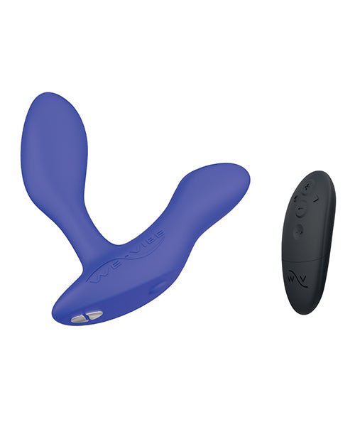 We-Vibe Vector+ Adjustable Prostate Massager with Wireless Remote in Royal Blue
