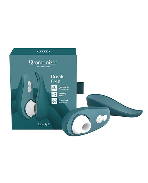 Womanizer Stimulator Liberty 2 with Pleasure Air Technology and Hygienic Travel Case for Convenient Clitoral Stimulation